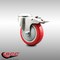Service Caster 4 Inch 316SS Red Polyurethane Swivel Bolt Hole Caster with Total Lock Brake SCC-SS316BHTTL20S414-PPUB-RED - alternate 2